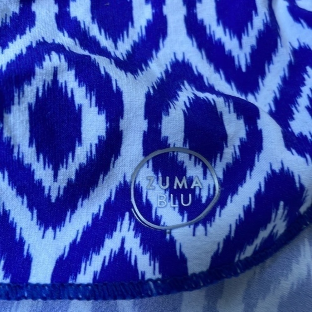 Zuma Blu new cycling skirt adjustable sides royal blue and white size small - Picture 2 of 7